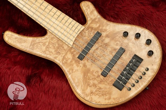 Franz bass guitars / wega 6st maple burl